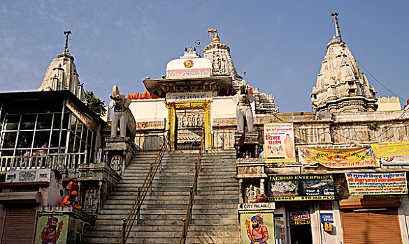 庙宇,毗湿奴,乌代浦尔,拉贾斯坦邦,北印度,印度,南亚,亚洲