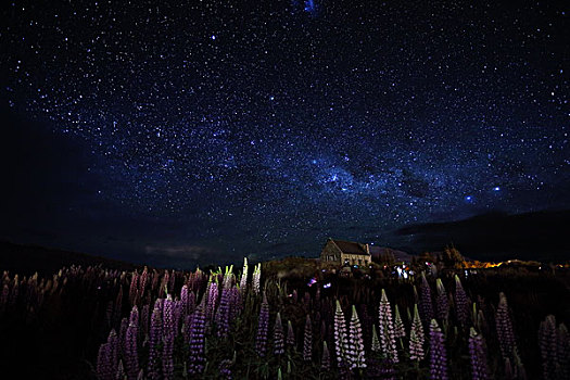 银河与星空星轨