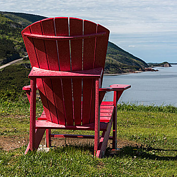 宽木躺椅,海岸,布雷顿角高地,国家公园,布雷顿角岛,新斯科舍省,加拿大