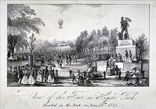 拿,海德公园,加冕,维多利亚皇后,1838年