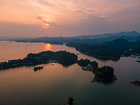 航拍千岛湖风光