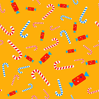 圣诞糖果,无缝,图案,甜,弯曲,条纹,冰糕,蓝色,红色,糖果,彩色,包装材料,鲜明,星,卡通,设计,壁纸,无限,纹理,风格,矢量