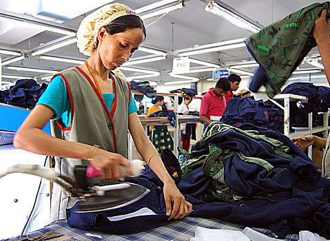衣服,工厂,出口贸易,处理,孟加拉,九月,2008年
