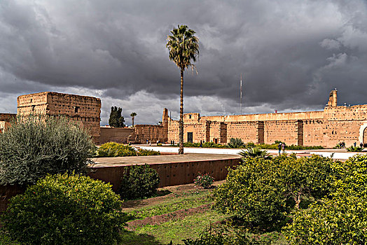 遗址,宫殿,玛拉喀什,摩洛哥,非洲