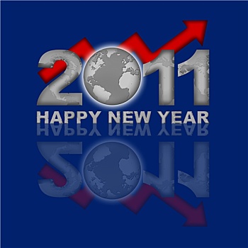 新年快乐,全球,金融
