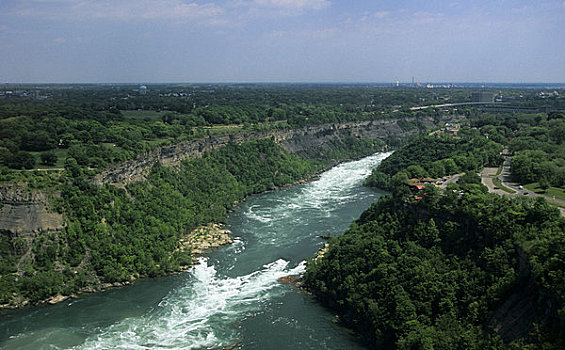 加拿大,安大略省,尼亚加拉瀑布,峡谷,尼亚加拉河