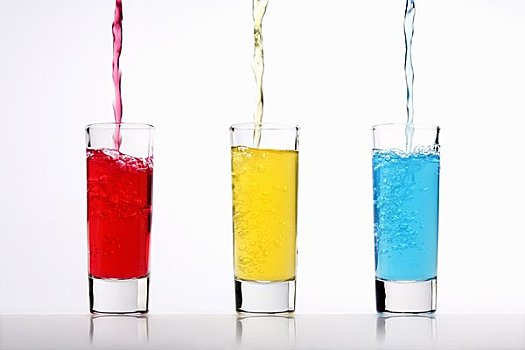 倒出,色彩,液体,玻璃杯