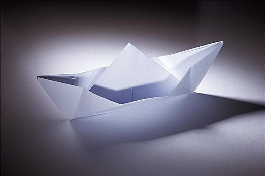 折纸,船,折叠,纸张,模型