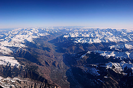 阿尔卑斯山,雪,罗纳河谷,瓦莱州,瑞士,欧洲