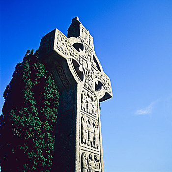 凯尔特,南,十字架,10世纪,墓地,米斯郡,爱尔兰