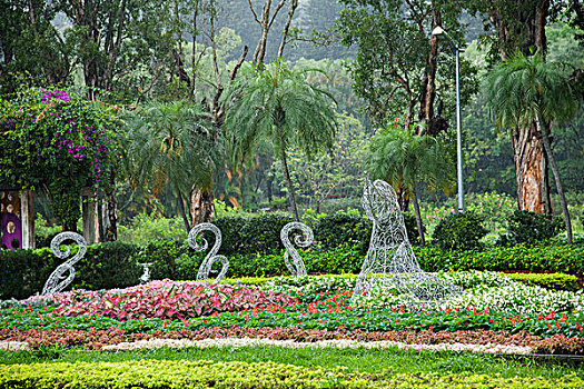 台湾台北市士林官邸花园与露天音乐台