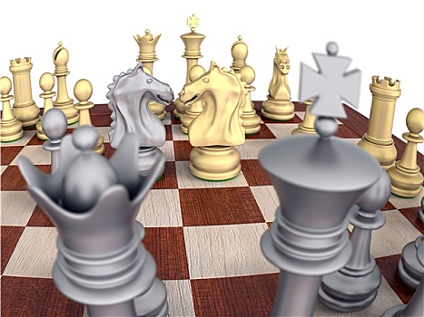 金属,下棋,木板,国际象棋马,对抗
