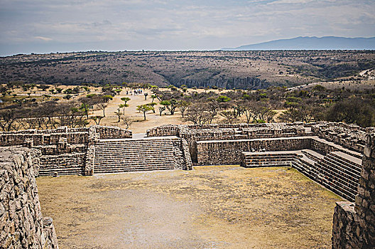 风景,上面,石头,金字塔,瓜纳华托,墨西哥,考古,天文,宗教