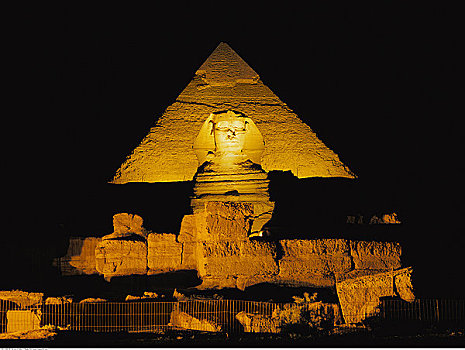 狮身人面像,切夫伦金字塔,吉萨金字塔,埃及