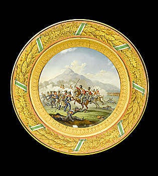甜点,盘子,战斗,西班牙,1818年,艺术家,未知