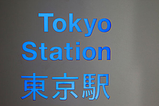 车站,名字,标识,东京站,东京,日本