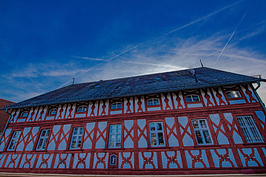 德国巴伐利亚小镇木结构建筑群中世纪文化遗产