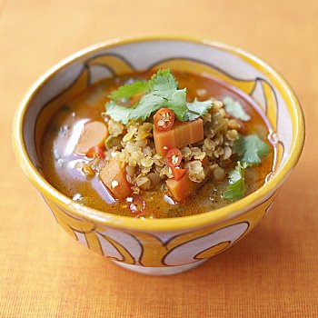 蔬菜汤,扁豆,辣椒
