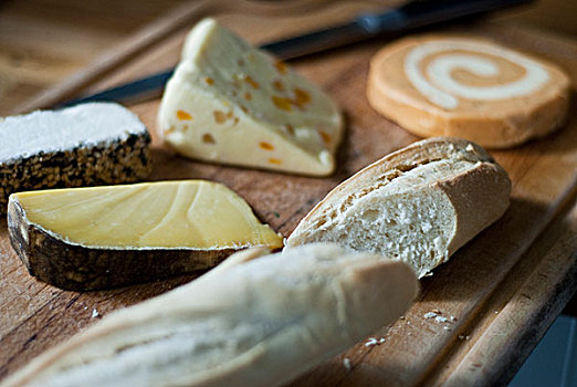 选择,奶酪,清新,法式面包