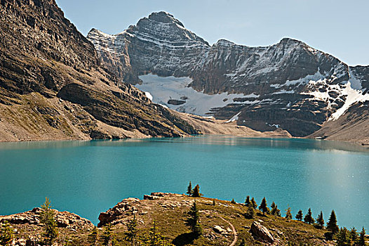 景色,湖,幽鹤国家公园,不列颠哥伦比亚省,加拿大