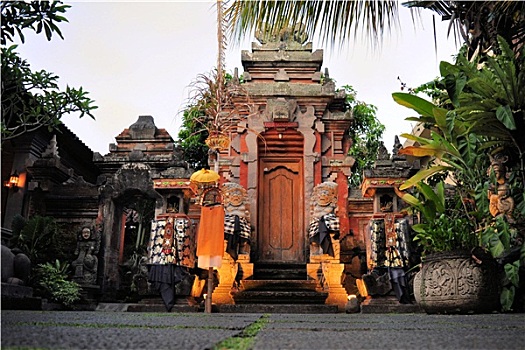 印度教,庙宇,乌布,巴厘岛