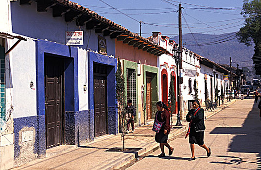 墨西哥,恰帕斯,省,圣克里斯托瓦尔,房子