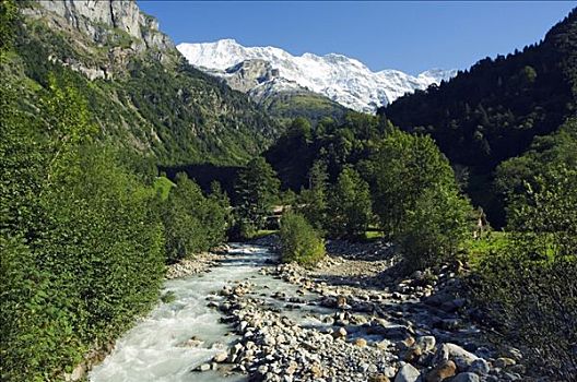 寒冷,山川,少女峰,山脉,因特拉肯,瑞士