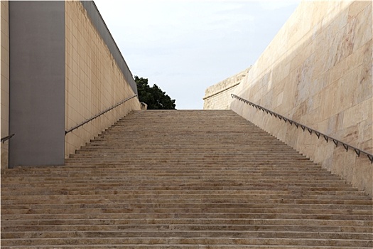 老,楼梯,城门,瓦莱塔市,马耳他,首都,欧洲
