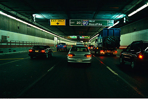 交通,隧道,波士顿,马萨诸塞,美国