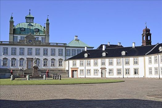 宫殿,公园,靠近,哥本哈根,丹麦