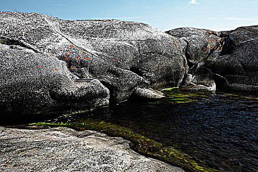 岩石,小湾,瑞典