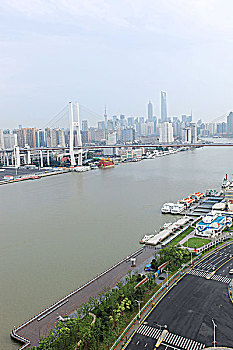 上海黄浦江两岸风光