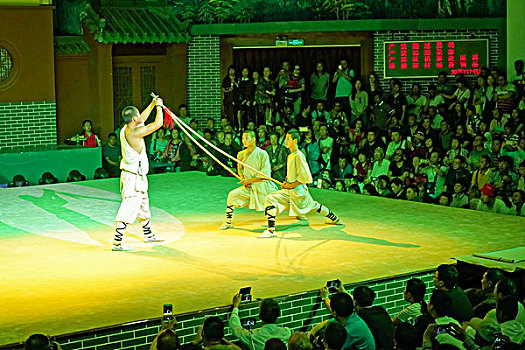 河南嵩山少林寺武术表演