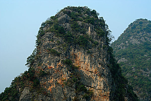 岩石,喀斯特地貌,风景,靠近,阳朔,桂林,广西,亚洲