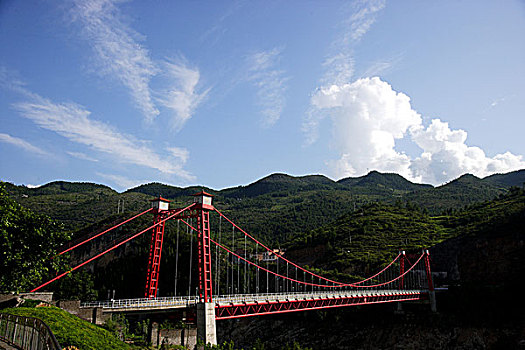 重庆巫山大昌镇大宁河大桥