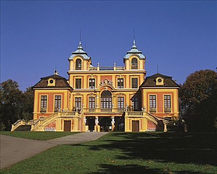 公园,宫殿,路德维希堡,巴登符腾堡,德国,欧洲