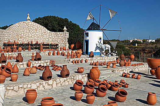 葡萄牙,阿尔加维,靠近,陶器