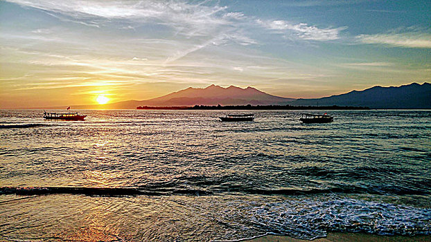 印度尼西亚,日落