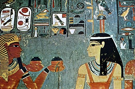 壁画,陵墓,贵族,底比斯,路克索神庙,埃及