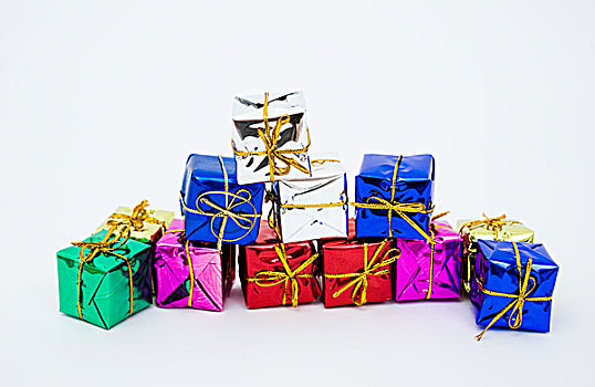 圣诞礼物,彩色,包装,装饰