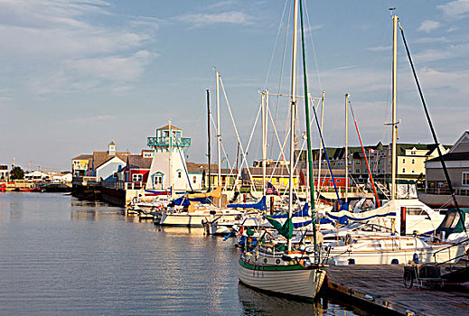 游艇俱乐部,码头,爱德华王子岛,加拿大