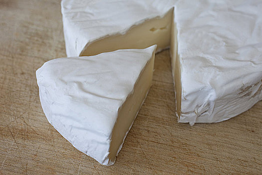 卡门贝软质乳酪,块,抠像,法国