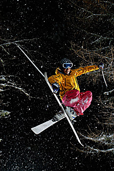 滑雪,跳跃