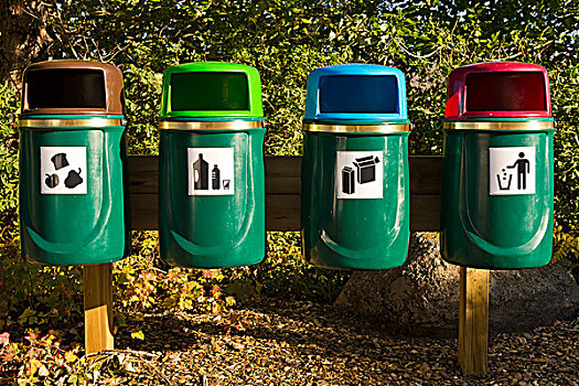 垃圾桶,垃圾分类,冰岛,欧洲