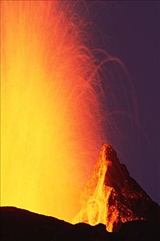溅,排列,火山岩,放射状,裂缝,盾状火山,费尔南迪纳岛,加拉帕戈斯群岛,厄瓜多尔
