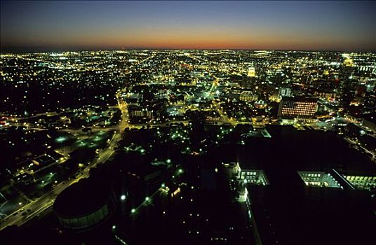 市区,圣安东尼奥,夜晚,德克萨斯,美国