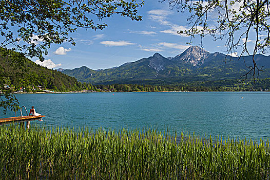 湖,卡林西亚,奥地利