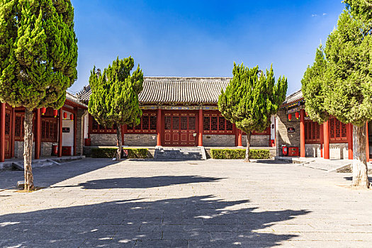 中国河南省洛阳周公庙中式建筑
