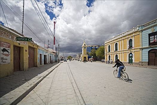 市中心,乌尤尼,高原,玻利维亚,南美