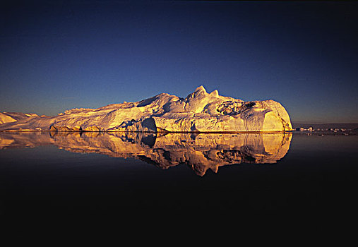 冰山,冰,峡湾,伊路利萨特,格陵兰